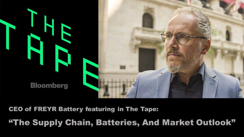 Bloomberg Podcast The Tape FREYR